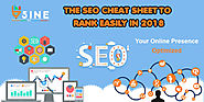 The SEO Cheat sheet to rank easily in 2018