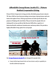 Group Home Austin TX | Picture Perfect Cooperative Living