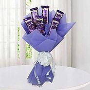 Buy / Send Silk Chocolate Bouquet Gifts online Same Day & Midnight Delivery across India @ Best Price | OyeGifts