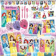 Deluxe Disney Princess Dream Big Birthday Girls Party Pack Decoration Kit For 16