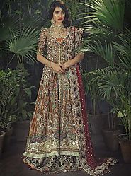 The klimt bridal By Arjumand Bano, Pakistani Bridal Dresses - FABBITT