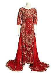 Red bridal By ZOHAIB QADEER COUTURE, Pakistani Bridal Dresses - FABBITT
