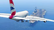 Lądowanie gigantycznego A380 na platformie