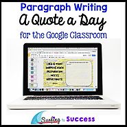 A Quote a Day: Paragraph Writing Bell Ringer for the Google Classroom
