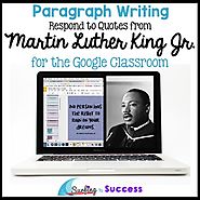 Martin Luther King Jr Quotes Paragraph Bell Ringer for the Google Classroom