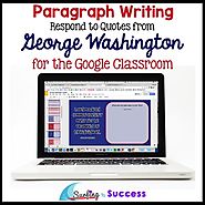 George Washington Quotes Paragraph Bell Ringer for the Google Classroom