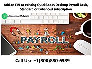 Add An EIN To Existing QuickBooks Desktop Payroll Subscription