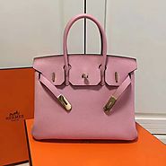 Hermes Birkin 25cm Original Togo leather bag Sakura pink