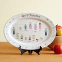 We Heart Grandma Personalized Platter
