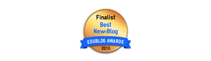 Headline for Best New Blog 2013 - Edublog Awards