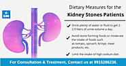 Dietary Measures for the Kidney Stones Patients