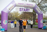 March of Dimes Inflatable Arch Battles Birth Defects