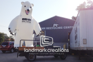 A Polar Bear in Illinois? This Custom Inflatable Mascot Causes a Stir