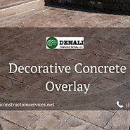 Decorative Concrete Overlay by Denali Construction Services