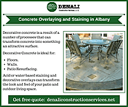Concrete Overlaying & Staining in Albany