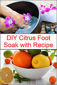 DIY Citrus Foot Soak with Recipe | Listerine Foot Soak