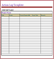 Action Log Templates | 2+ Word & Excel | Free Log Templates