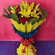 Buy/Send Colorful Floral Gift Online - YuvaFlowers.com