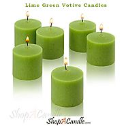 Green Candles | Lime Green Votive Candles Buy On Shopacandle