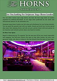 Are You Searching For Striptease Stage Shows London