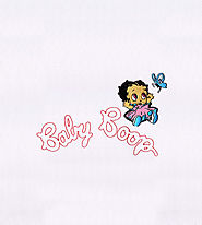 Charming Baby Boop Applique Embroidery Design | EMBMall