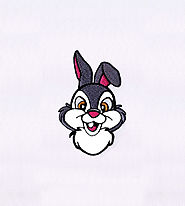 Rabbit Applique Embroidery Design | Machine Design | EMBMall