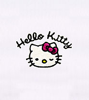 Adorably Winking Hello Kitty Embroidery Design | EMBMall