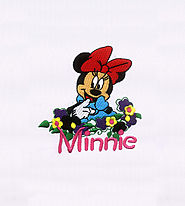 Cheeky Minnie Mouse Embroidery Design | EMBMall
