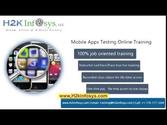 Mobile Application Testing Online Training