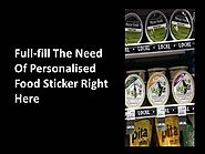 Fullfill the Need of Personalised Food Sticker Right Here |authorSTREAM