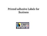 Printed Adhesive Labels for Business