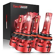 Torchbeam 9005/HB3 H11/H8/H9 Light Bulbs Combo, 𝟖𝟎𝟎% 𝐁𝐫𝐢𝐠𝐡𝐭𝐞𝐫 𝐭𝐡𝐚𝐧 𝐇𝐚𝐥𝐨𝐠𝐞𝐧 9005 H11 Bulbs, Powersports Accessory Ligh...
