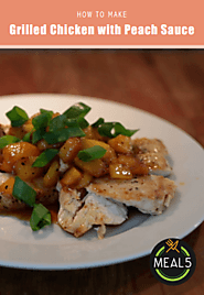 1. Grilled Chicken with Peach Sauce