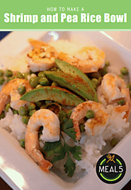 4. Shrimp and Pea Rice Bowl