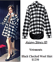 Vetements Black Checked Wool Shirt $1250