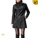 Black Shearling Coat for Women CW695102