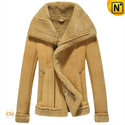 Women Shearling Lined Leather Jacket CW640106