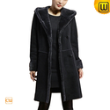 Hooded Shearling Coat for Women CW640210