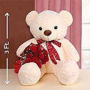 Send Teddy has Roses Same Day Delivery - OyeGifts