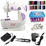 Hemdec 4 in 1 Mini Electric Sewing Machine With Thread Box - HMD-CMB06 | Sewing Machines - HomeShop18