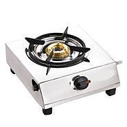Apex Single Burner 1 Burners Manual Ignition Stainless Steel Top Gas Stove | Gas Stoves & Hot Plates - HomeShop18