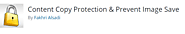 Content copy protection and Prevent Image save