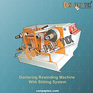 Doctoring Rewinding Machine with Slitting System
