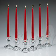Online Unscented Dripless Soft Wine Red Taper Candles | Shopacandle