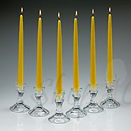 Yellow Taper Candles 12 Inch Tall 3/4 Inch Thick Set of 144, In Bulk