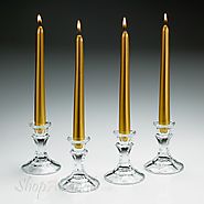 Metallic Taper Candles | Gold Taper Candles Bulk At Shopacandle