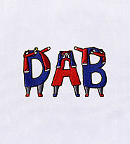 Crazy Dab Alphabets Embroidery Design | EMBMall