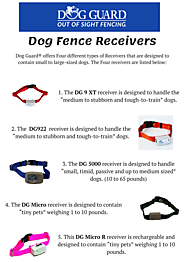 Best Dog Fence Receivers by Dog Guard