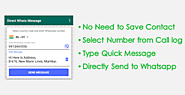 Send Whatsapp Message Without Contact Number Save - WhatsDirect