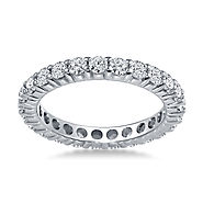 1 1/4 cttw. 14K White Gold Shared Prong Diamond Eternity Ring